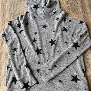 GAP Kids Lightweight Hooded Star Print Sweater - Size XXL (14-16)
